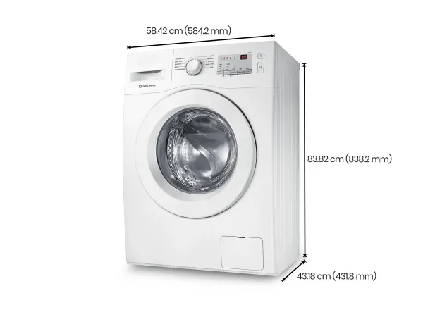 Fridge and Front Load Washing Machine Combo